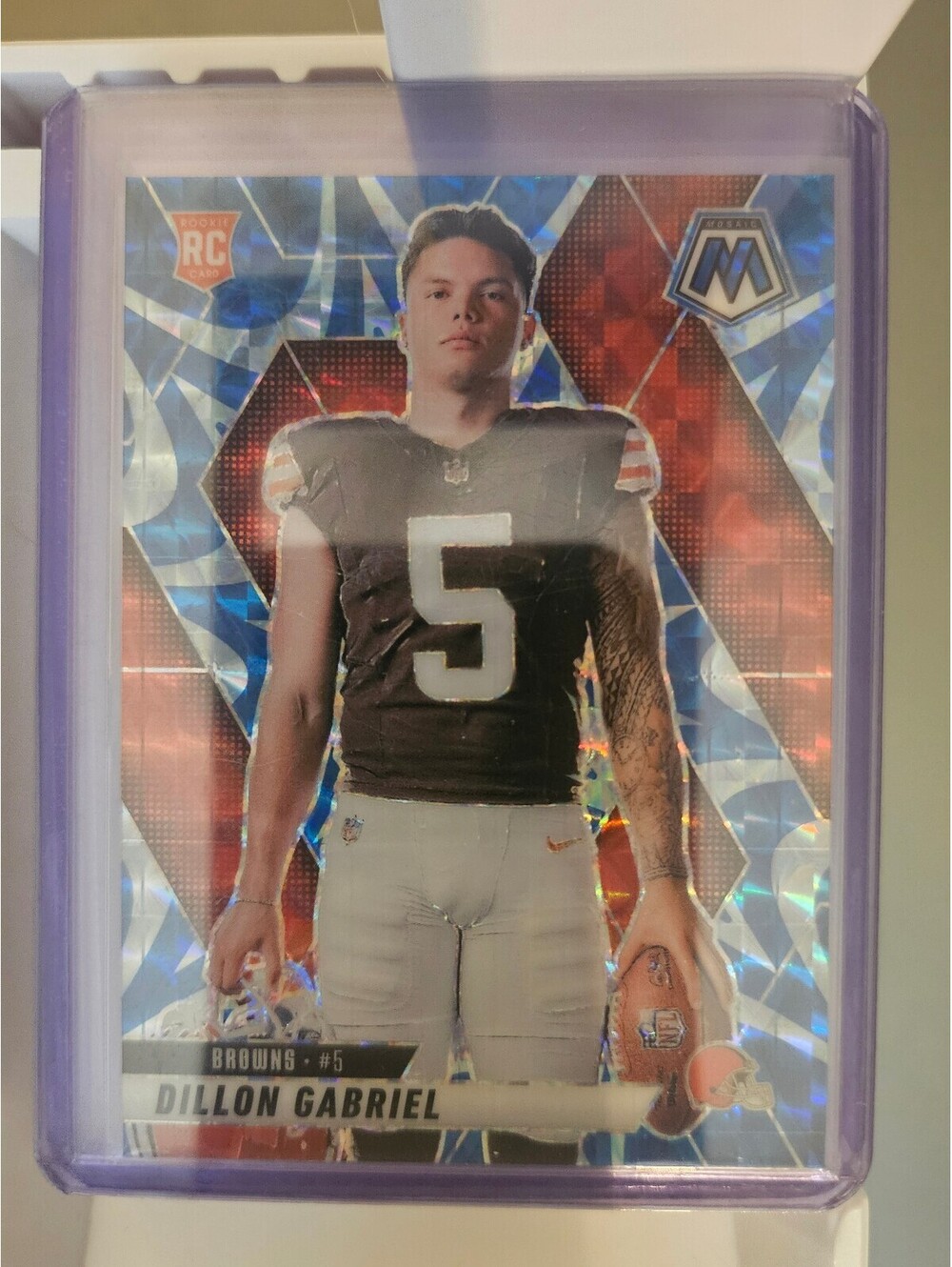 Dillon Gabriel [insert Blue] #277 2025 Panini Mosaic as shown - Cleveland Browns